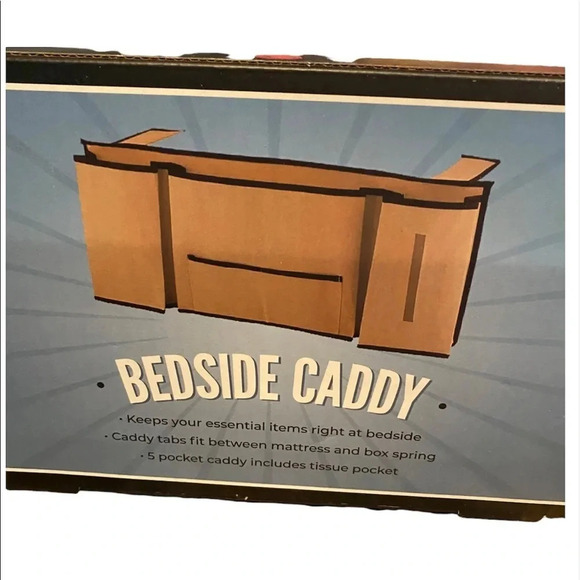 BEDSIDE CADY NEW 5 POCKET TISSUES MATTRESS WOMENS MENS ACCESSORIES ONE SIZE - Picture 1 of 3